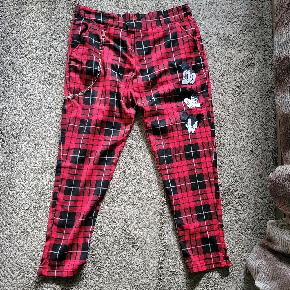 Mickey Plaid Pants